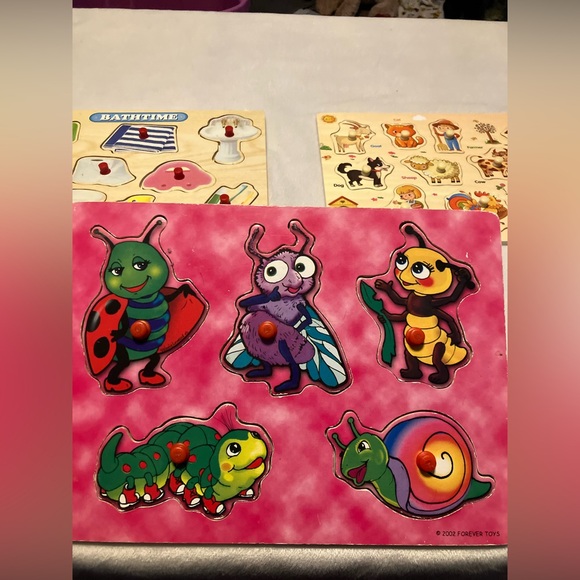 Colorful Insect, Bath Tub, Farm Animal Puzzle Set for Kids - Picture 2 of 4